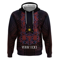 Personalised Philippines Barong Tagalog Freemasonry Zip Hoodie Filipino Masonic Polynesian Pattern LT14 Pullover Hoodie Black - Polynesian Pride