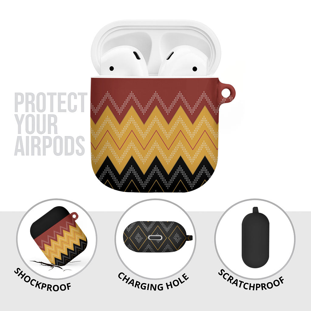 Kaokao Maori Tukutuku Inspired New Zealand AirPods Case LT14 - Polynesian Pride
