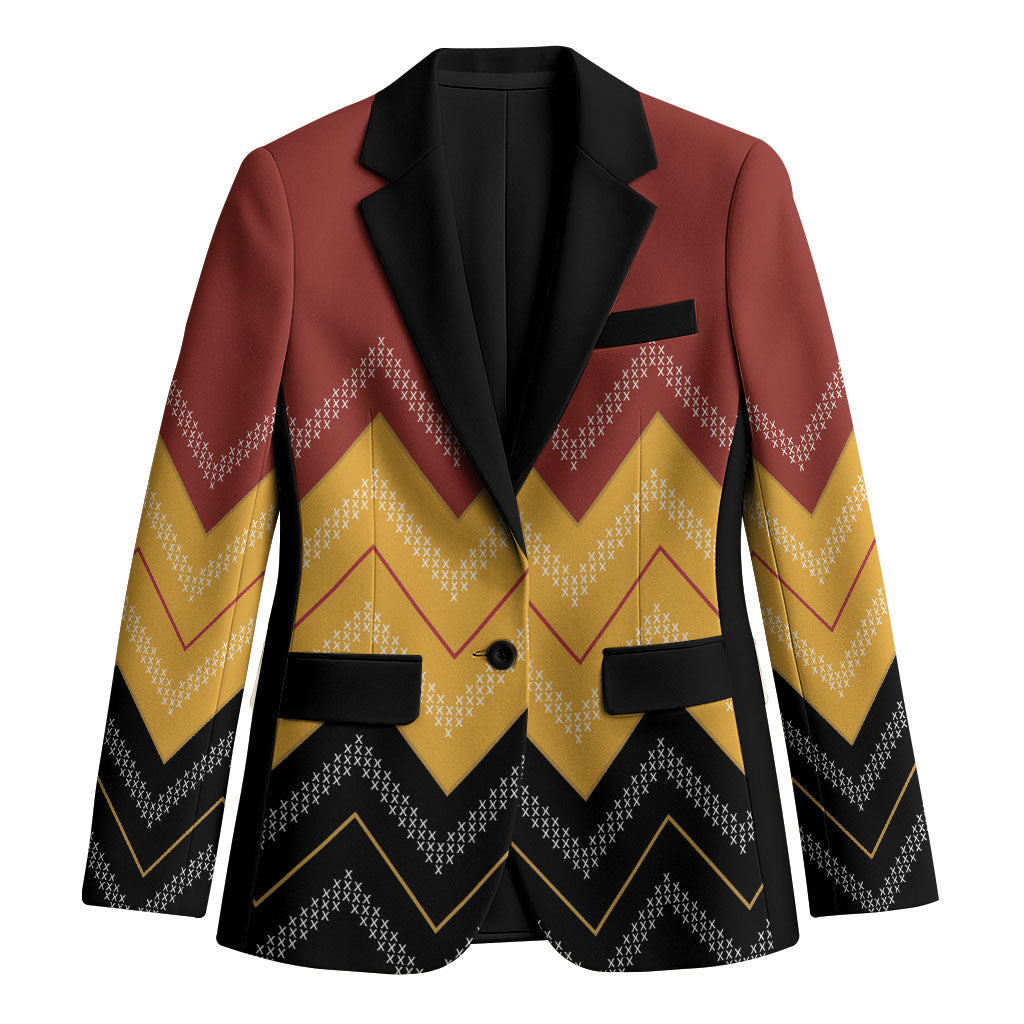 Kaokao Maori Tukutuku Inspired New Zealand Blazer