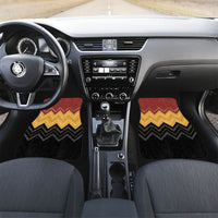 Kaokao Maori Tukutuku Inspired New Zealand Car Mats LT14 Set 2pcs - Front Multicolor - Polynesian Pride