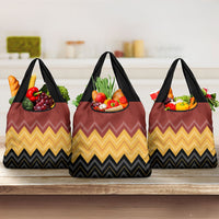 Kaokao Maori Tukutuku Inspired New Zealand Grocery Bag LT14 3-pack One Size Multicolor - Polynesian Pride