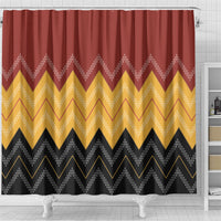 Kaokao Maori Tukutuku Inspired New Zealand Shower Curtain LT14 - Polynesian Pride
