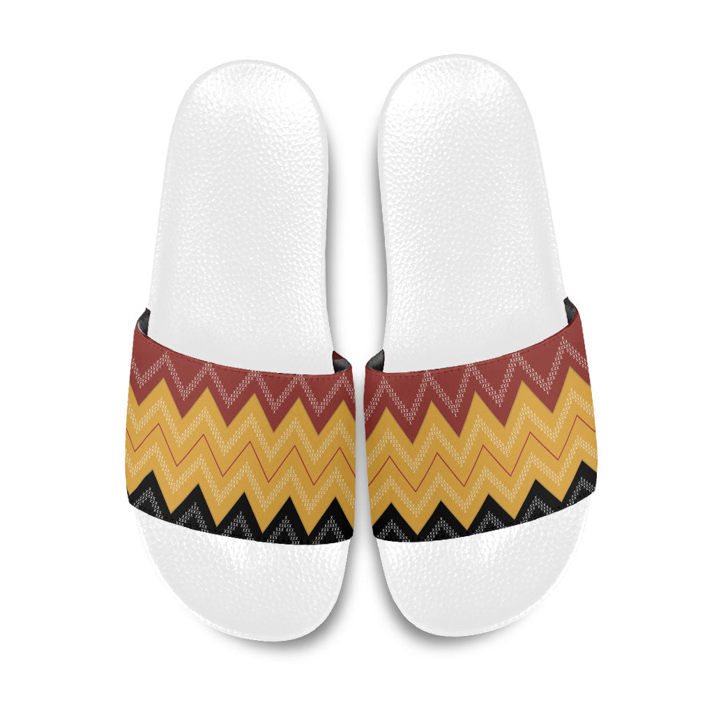 Kaokao Maori Tukutuku Inspired New Zealand Slide Sandals LT14 Multicolor - Polynesian Pride