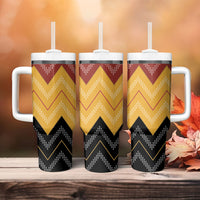 Kaokao Maori Tukutuku Inspired New Zealand Tumbler With Handle LT14 - Polynesian Pride