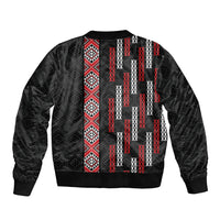 Roimata Toroa Maori Taniko Inspired New Zealand Bomber Jacket