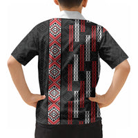 Roimata Toroa Maori Taniko Inspired New Zealand Kid Hawaiian Shirt LT14 - Polynesian Pride