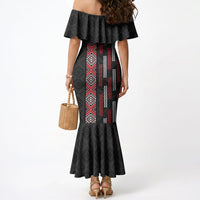 Roimata Toroa Maori Taniko Inspired New Zealand Mermaid Dress LT14 - Polynesian Pride