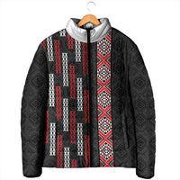 Roimata Toroa Maori Taniko Inspired New Zealand Padded Jacket