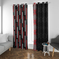 Roimata Toroa Maori Taniko Inspired New Zealand Window Curtain