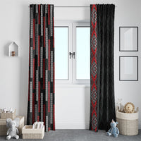 Roimata Toroa Maori Taniko Inspired New Zealand Window Curtain