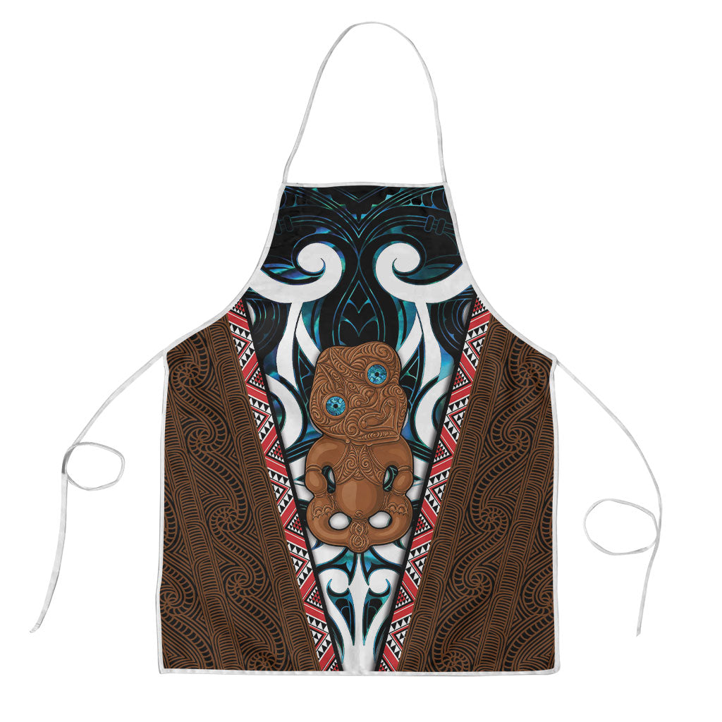 New Zealand Whakairo Apron Tiki Maori Carving Taniko Motifs LT14 Multicolor - Polynesian Pride