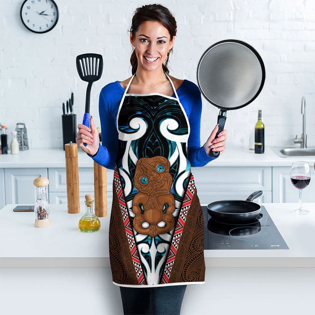 New Zealand Whakairo Apron Tiki Maori Carving Taniko Motifs LT14 - Polynesian Pride