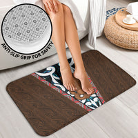 New Zealand Whakairo Bathroom Set Tiki Maori Carving Taniko Motifs LT14 - Polynesian Pride