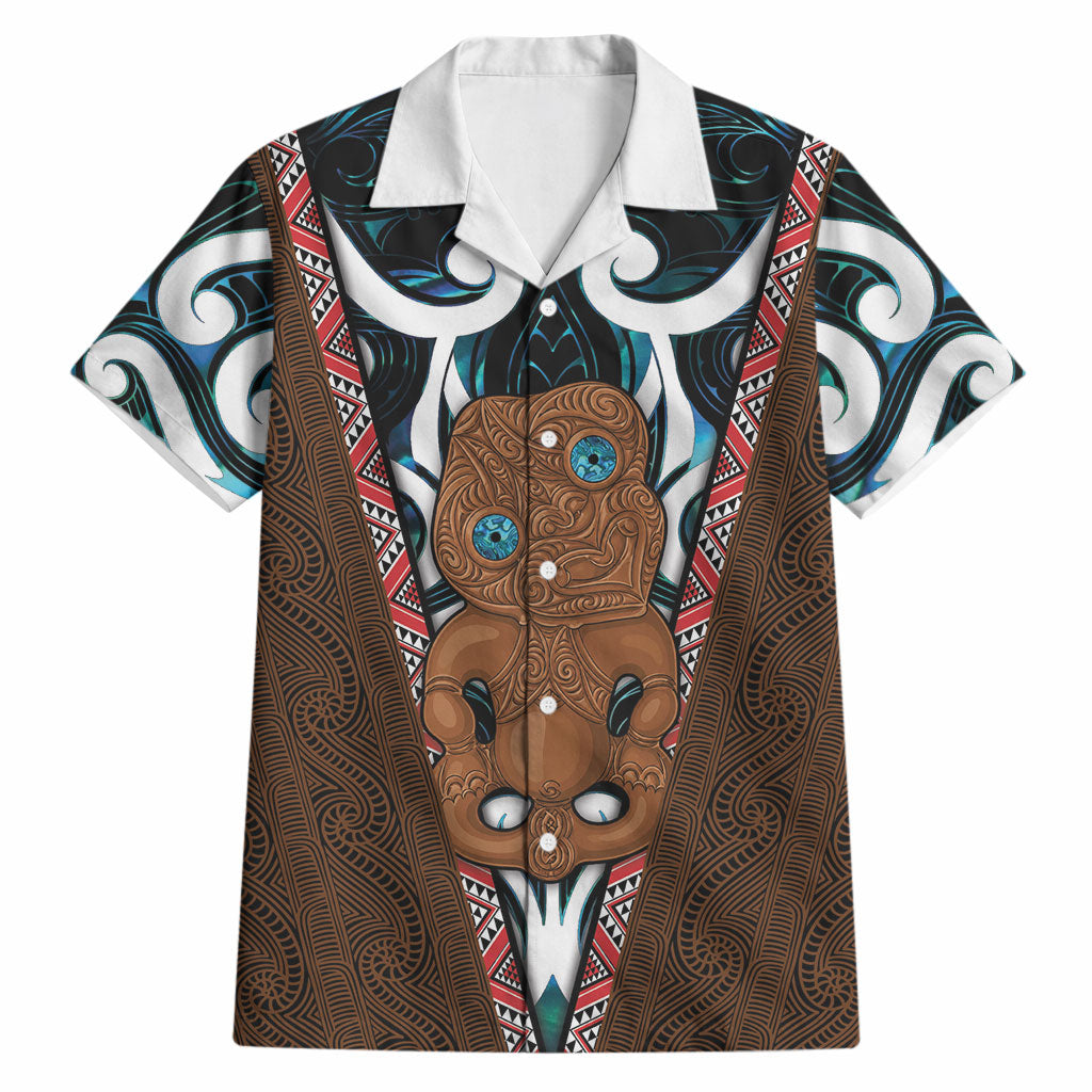 New Zealand Whakairo Hawaiian Shirt Tiki Maori Carving Taniko Motifs LT14 Multicolor - Polynesian Pride