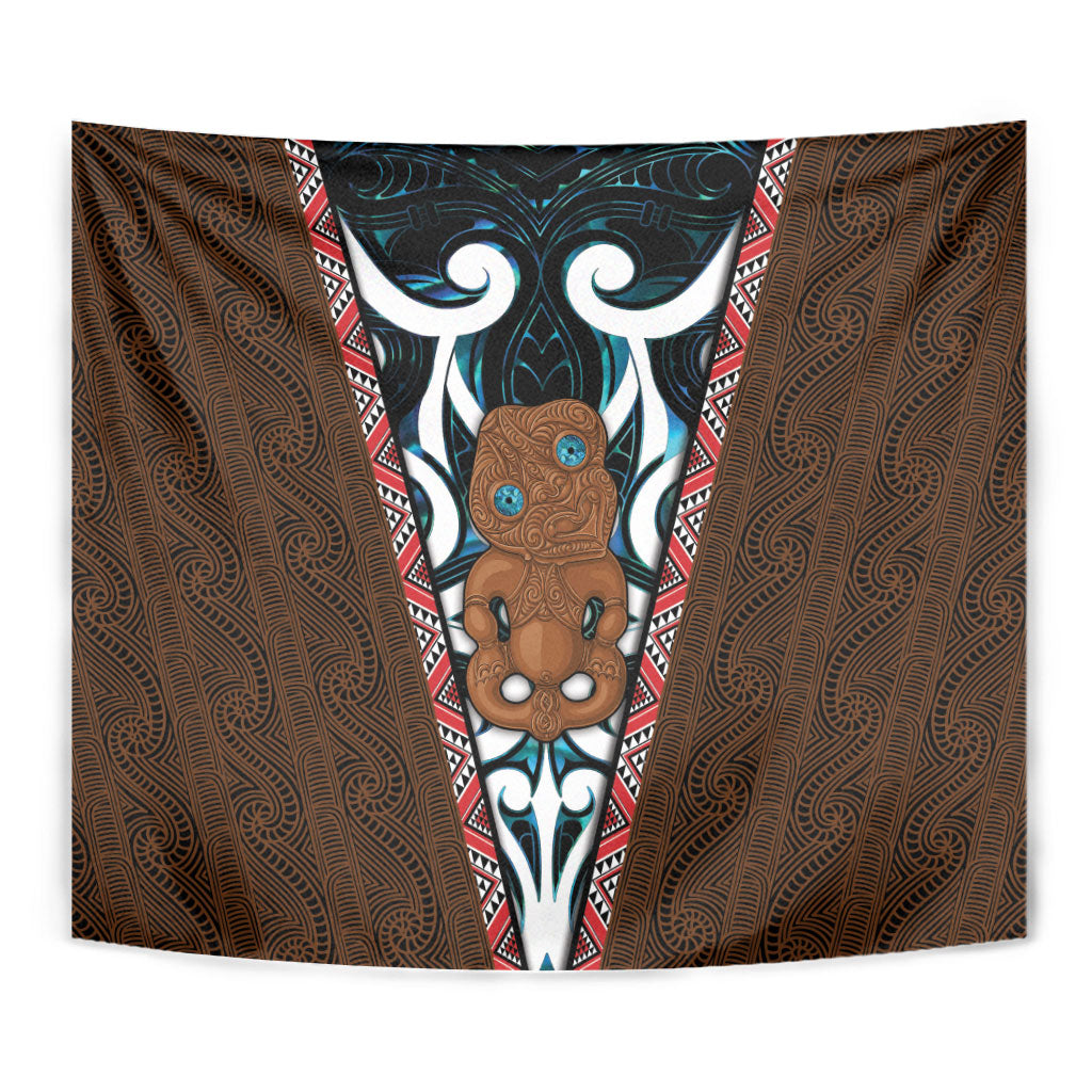 New Zealand Whakairo Tapestry Tiki Maori Carving Taniko Motifs LT14 - Polynesian Pride