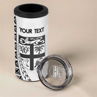 Custom Fiji Rugby 4 in 1 Can Cooler Tumbler Go Champions Fijian Tapa Cloth LT14 - Polynesian Pride
