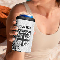Custom Fiji Rugby 4 in 1 Can Cooler Tumbler Go Champions Fijian Tapa Cloth LT14 - Polynesian Pride