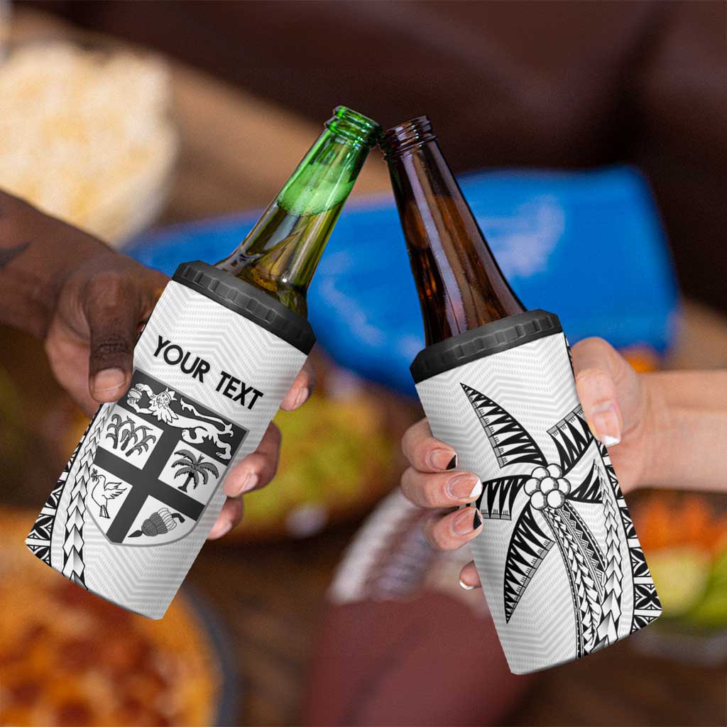 Custom Fiji Rugby 4 in 1 Can Cooler Tumbler Go Champions Fijian Tapa Cloth LT14 - Polynesian Pride