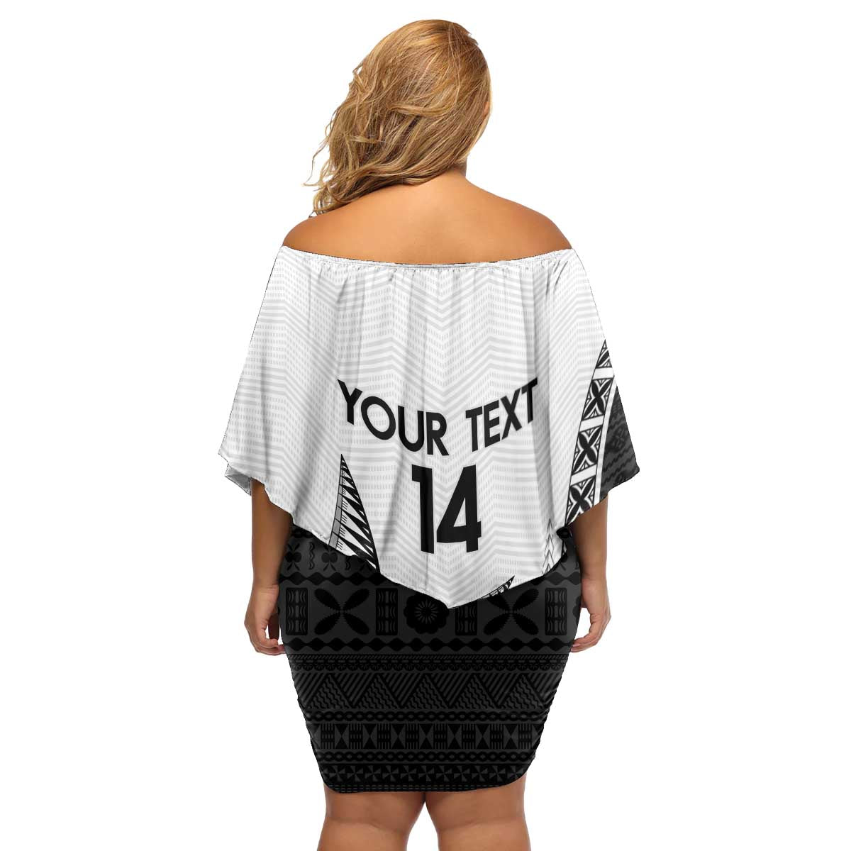 Custom Fiji Rugby Family Matching Off Shoulder Short Dress and Hawaiian Shirt Go Champions Fijian Tapa Cloth LT14 - Polynesian Pride