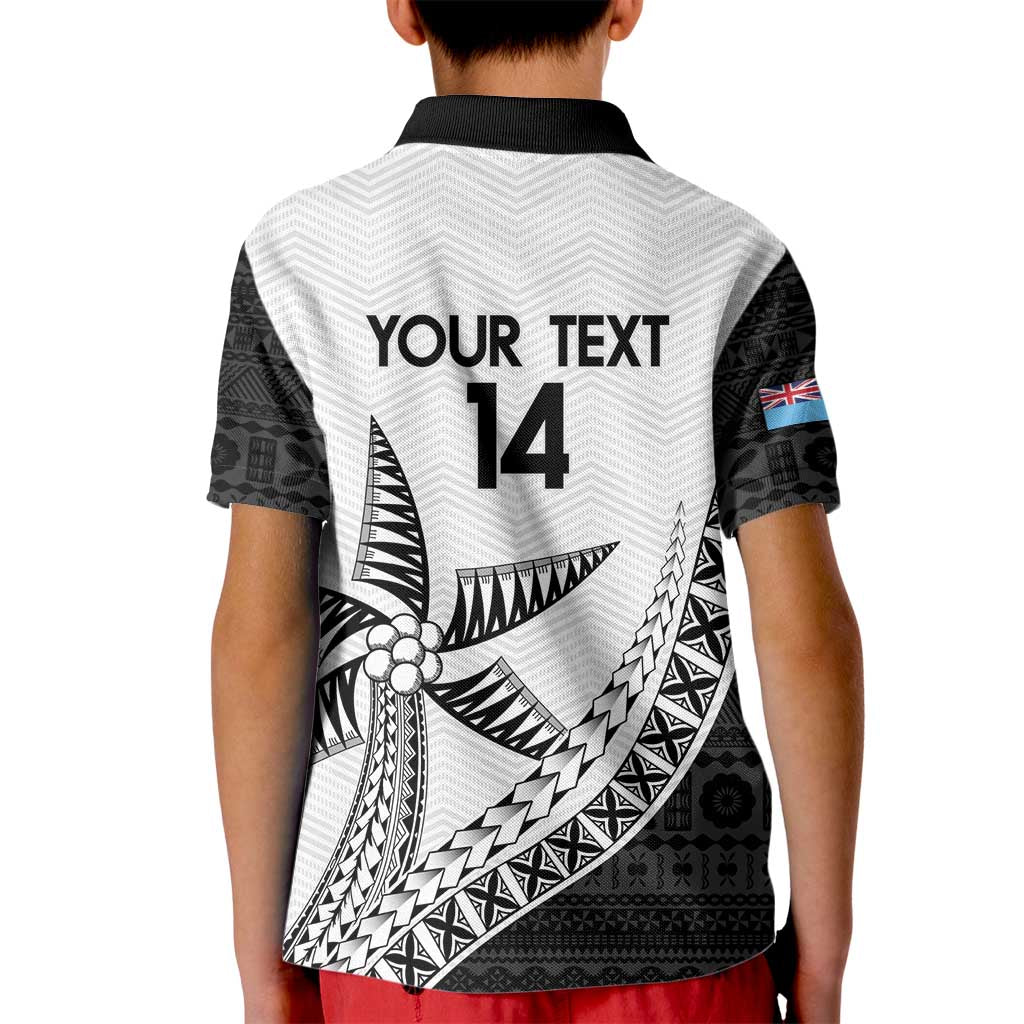 Custom Fiji Rugby Kid Polo Shirt Go Champions Fijian Tapa Cloth LT14 - Polynesian Pride