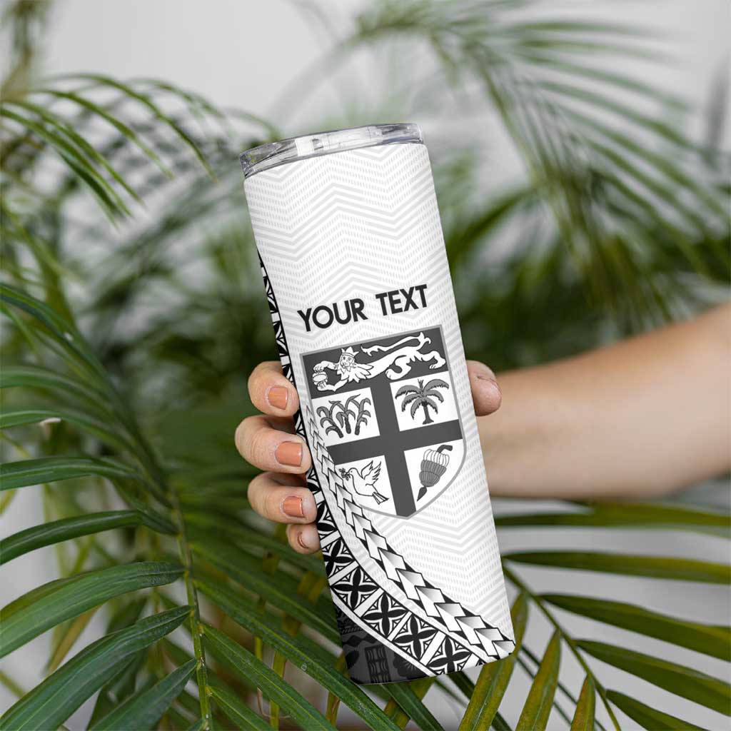 Custom Fiji Rugby Skinny Tumbler Go Champions Fijian Tapa Cloth LT14 - Polynesian Pride