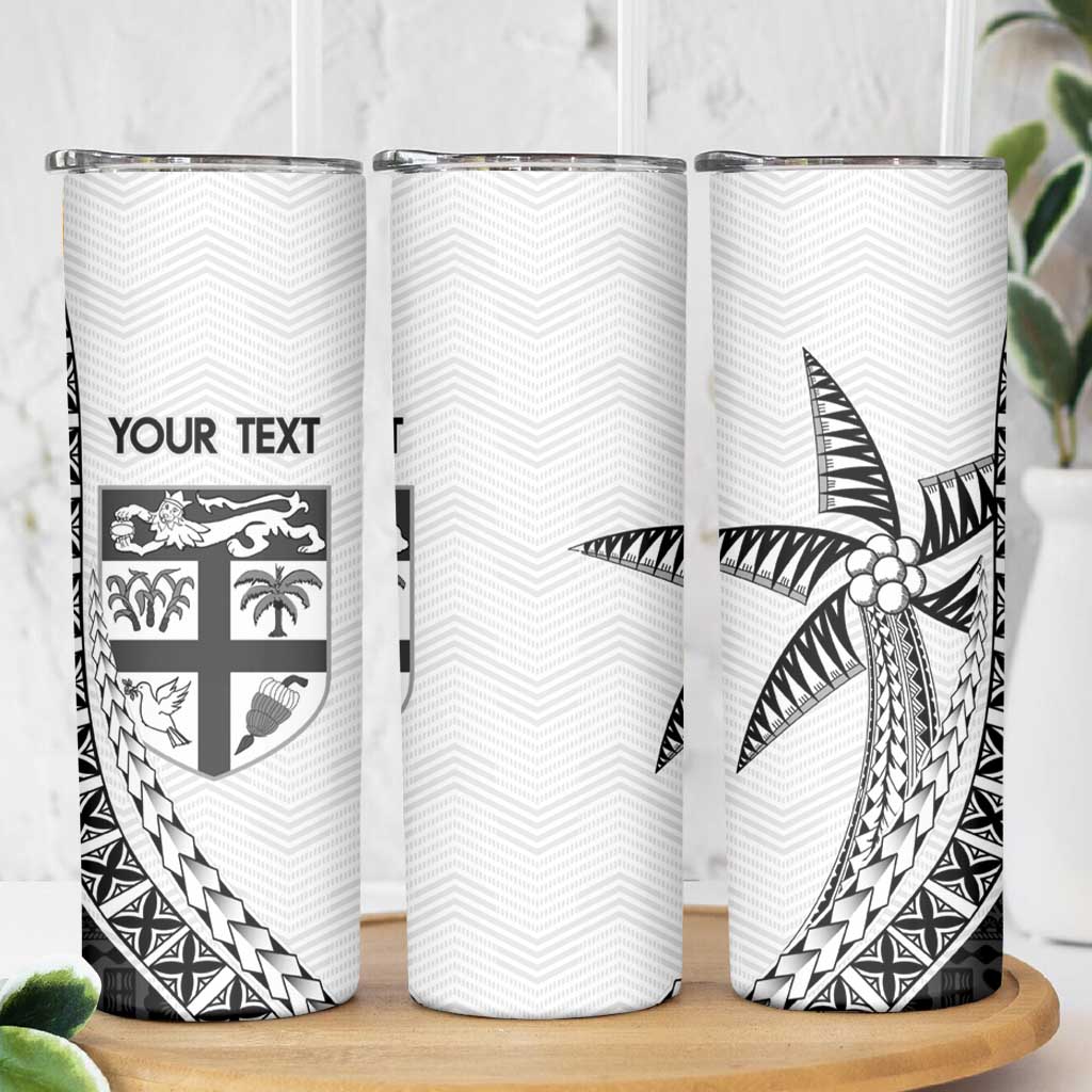 Custom Fiji Rugby Skinny Tumbler Go Champions Fijian Tapa Cloth LT14 - Polynesian Pride