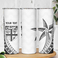 Custom Fiji Rugby Skinny Tumbler Go Champions Fijian Tapa Cloth LT14 - Polynesian Pride
