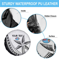 Custom Fiji Rugby Spare Tire Cover Go Champions Fijian Tapa Cloth LT14 - Polynesian Pride
