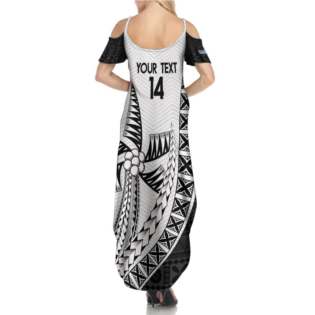 Custom Fiji Rugby Summer Maxi Dress Go Champions Fijian Tapa Cloth LT14 - Polynesian Pride