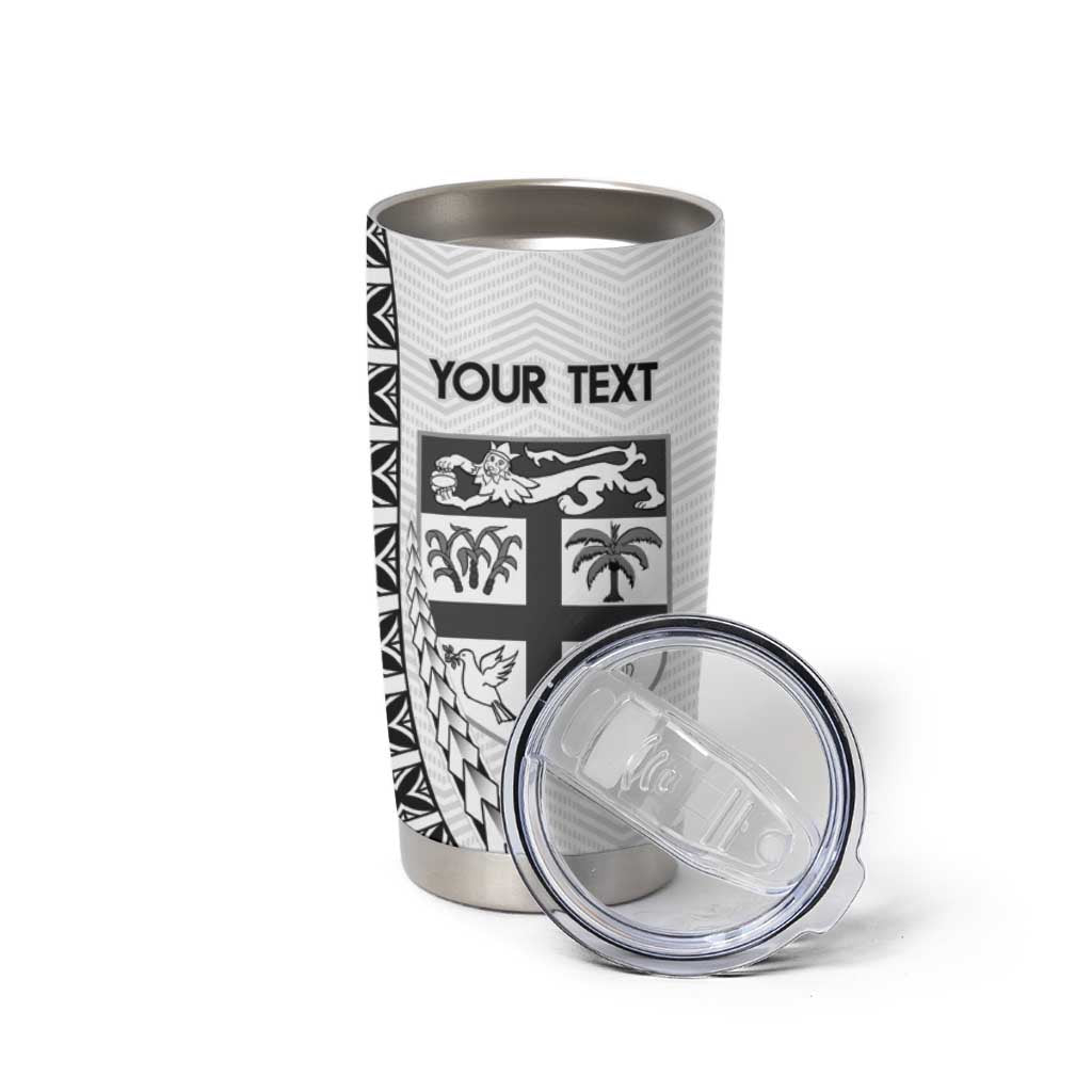 Custom Fiji Rugby Tumbler Cup Go Champions Fijian Tapa Cloth LT14 - Polynesian Pride