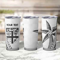 Custom Fiji Rugby Tumbler Cup Go Champions Fijian Tapa Cloth LT14 - Polynesian Pride