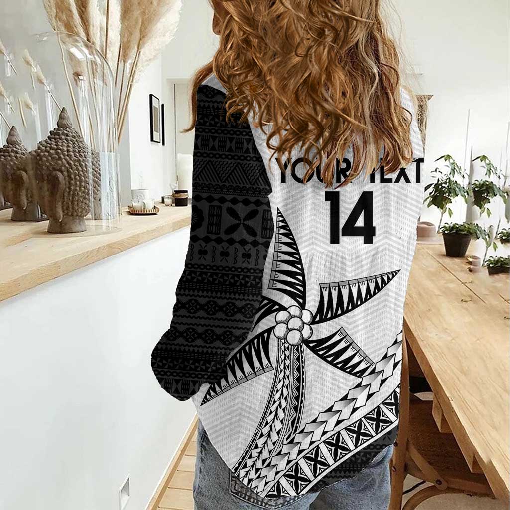 Custom Fiji Rugby Women Casual Shirt Go Champions Fijian Tapa Cloth LT14 - Polynesian Pride