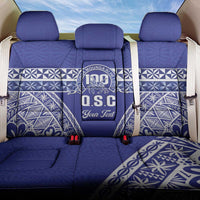 Personalised Queen Salote College Back Car Seat Cover Kolisi Fefine 100th Anniversary Kupesi Blue LT14 One Size Blue - Polynesian Pride