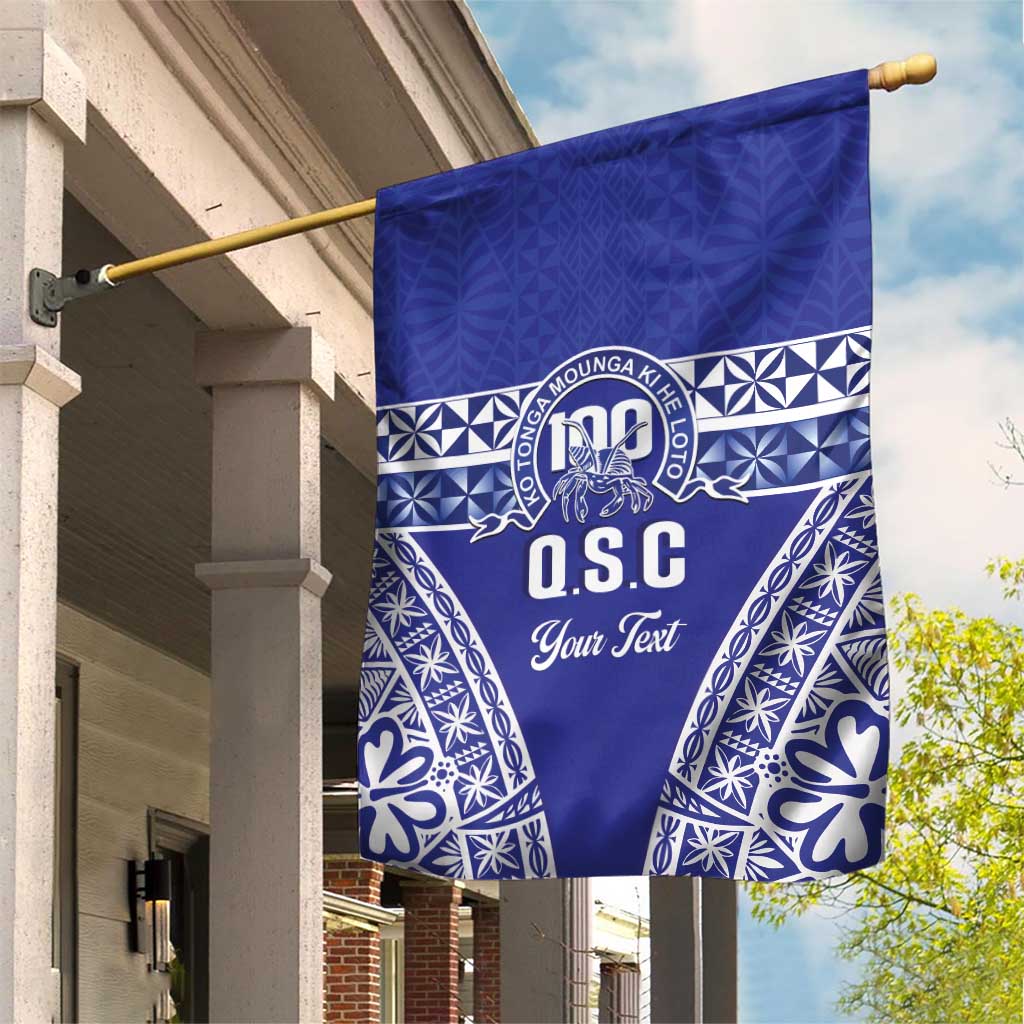 Personalised Queen Salote College Garden Flag Kolisi Fefine 100th Anniversary Kupesi Blue LT14 House Flag Blue - Polynesian Pride