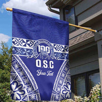 Personalised Queen Salote College Garden Flag Kolisi Fefine 100th Anniversary Kupesi Blue LT14 - Polynesian Pride