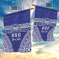 Personalised Queen Salote College Garden Flag Kolisi Fefine 100th Anniversary Kupesi Blue LT14 - Polynesian Pride
