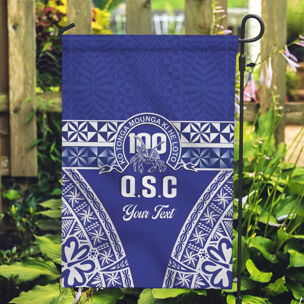 Personalised Queen Salote College Garden Flag Kolisi Fefine 100th Anniversary Kupesi Blue LT14 Garden Flag Blue - Polynesian Pride