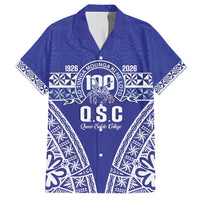 Personalised Queen Salote College Hawaiian Shirt Kolisi Fefine 100th Anniversary Kupesi Blue LT14 Blue - Polynesian Pride