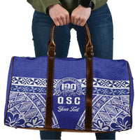 Personalised Queen Salote College Travel Bag Kolisi Fefine 100th Anniversary Kupesi Blue LT14 Blue - Polynesian Pride