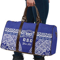 Personalised Queen Salote College Travel Bag Kolisi Fefine 100th Anniversary Kupesi Blue LT14 - Polynesian Pride