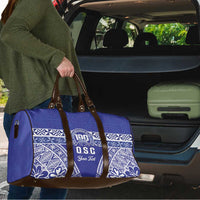 Personalised Queen Salote College Travel Bag Kolisi Fefine 100th Anniversary Kupesi Blue LT14 - Polynesian Pride