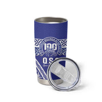 Personalised Queen Salote College Tumbler Cup Kolisi Fefine 100th Anniversary Kupesi Blue LT14 - Polynesian Pride