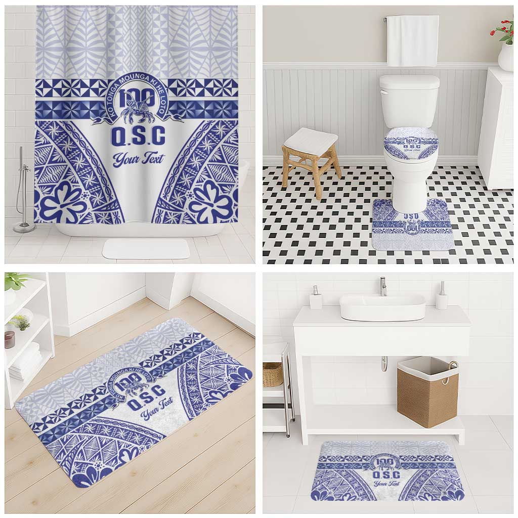 Personalised Queen Salote College Bathroom Set Kolisi Fefine 100th Anniversary Kupesi White - Polynesian Pride