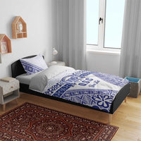 Personalised Queen Salote College Bedding Set Kolisi Fefine 100th Anniversary Kupesi White - Polynesian Pride