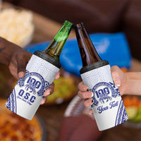 Personalised Queen Salote College 4 in 1 Can Cooler Tumbler Kolisi Fefine 100th Anniversary Kupesi White LT14 - Polynesian Pride