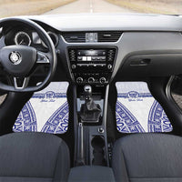 Personalised Queen Salote College Car Mats Kolisi Fefine 100th Anniversary Kupesi White - Polynesian Pride