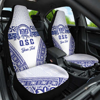 Personalised Queen Salote College Car Seat Cover Kolisi Fefine 100th Anniversary Kupesi White LT14 One Size White - Polynesian Pride