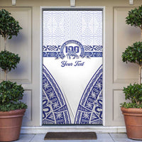 Personalised Queen Salote College Door Cover Kolisi Fefine 100th Anniversary Kupesi White LT14 White - Polynesian Pride