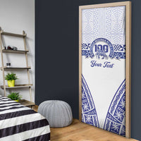 Personalised Queen Salote College Door Cover Kolisi Fefine 100th Anniversary Kupesi White LT14 - Polynesian Pride