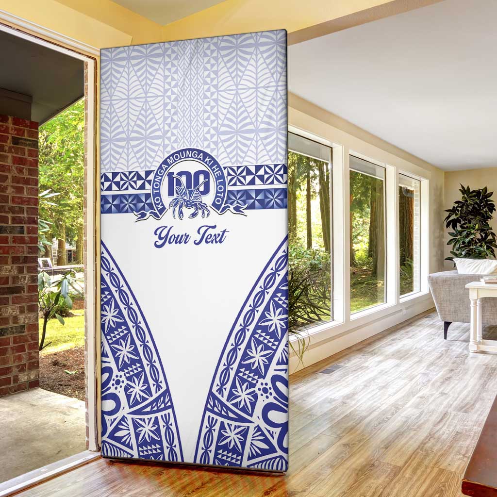 Personalised Queen Salote College Door Cover Kolisi Fefine 100th Anniversary Kupesi White LT14 - Polynesian Pride